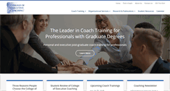 Desktop Screenshot of executivecoachcollege.com