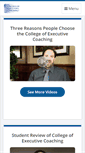 Mobile Screenshot of executivecoachcollege.com
