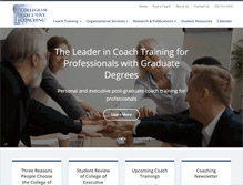 Tablet Screenshot of executivecoachcollege.com
